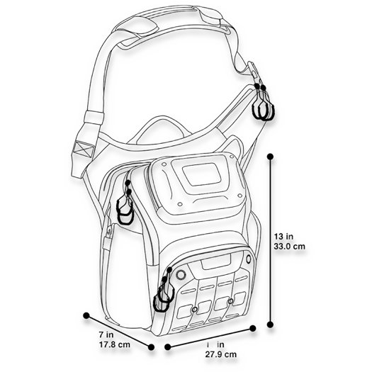 Geantă de umăr Maxpedition AGR Wolfspur Crossbody Shoulder Bag WLF