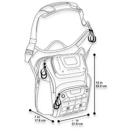 Плечевая сумка Maxpedition AGR Wolfspur Crossbody Shoulder Bag WLF