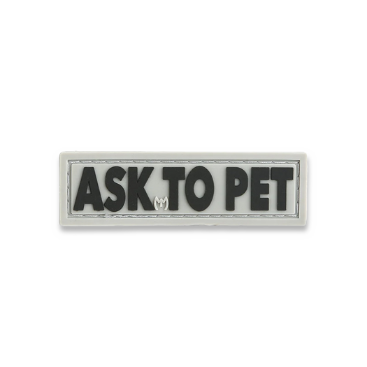 Maxpedition ASK TO PET (TACTICAL) morale patch ATPTS