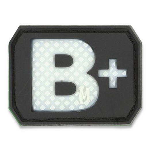 Emblemă Maxpedition B+ Blood type, glow BTBPZ