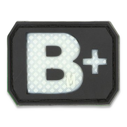ป้ายติดเสื้อ Maxpedition B+ Blood type, glow BTBPZ