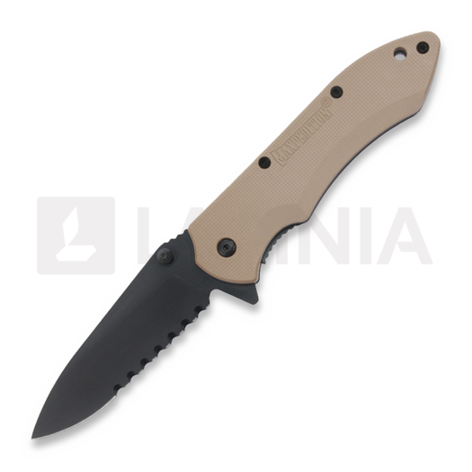 Maxpedition Ferox fällkniv, khaki, tandad FXSK