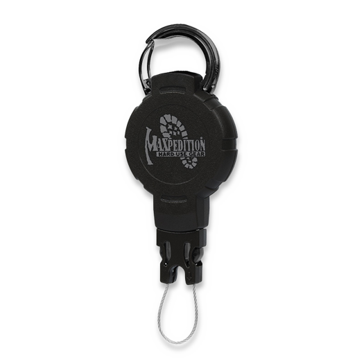 Maxpedition Gear Retractor, medium, snap ring, negru RM1B