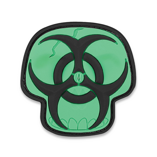 Maxpedition Glow Biohazard Skull Aufnäher BZSKZ