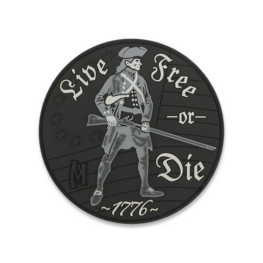 Maxpedition Live Free or Die 3" x 3" kangasmerkki, swat LFODS
