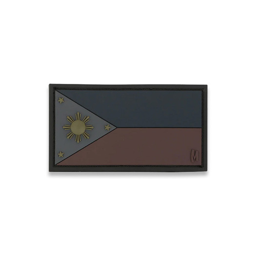 Maxpedition Philippines Flag 3" x 1.6" tygmärke, stealth PHILX