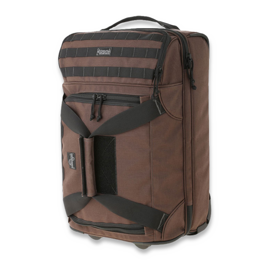 Saco Maxpedition Tactical Rolling Carry-On Luggage, dark brown 5001BR