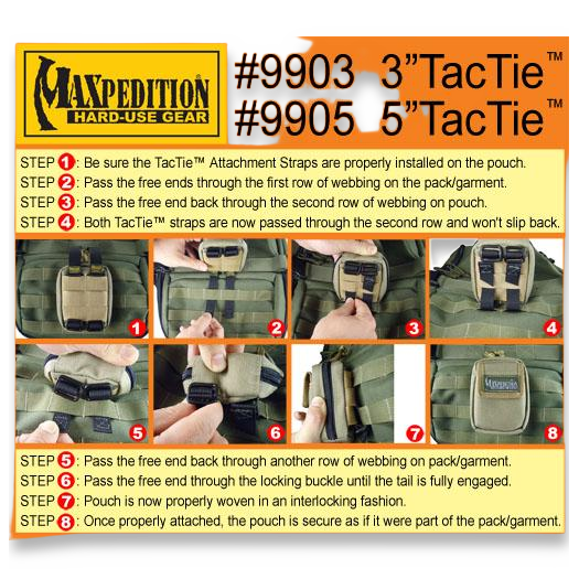 Maxpedition TacTie 3", black 9903B