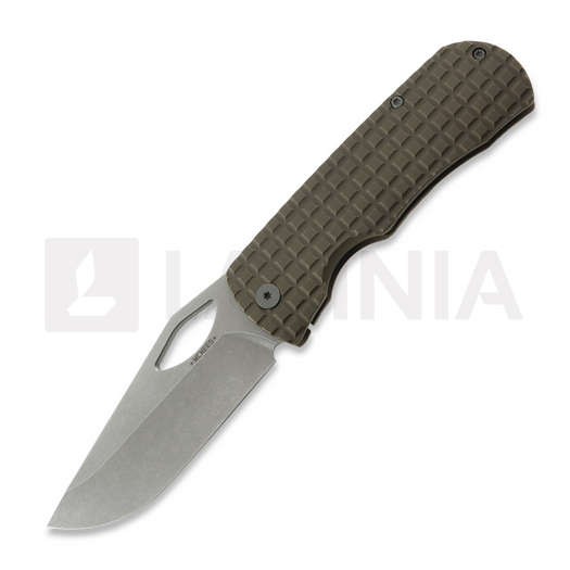 Coltello pieghevole McNees Custom Knives Little Dixon, Bronze Frag Titanium