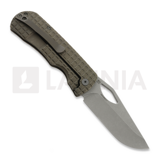 Coltello pieghevole McNees Custom Knives Little Dixon, Bronze Frag Titanium