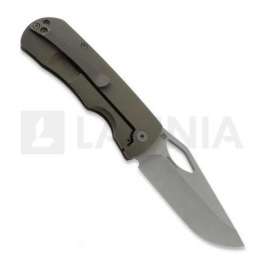 Coltello pieghevole McNees Custom Knives Little Dixon, Bronze Smooth Titanium
