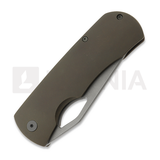 Coltello pieghevole McNees Custom Knives Little Dixon, Bronze Smooth Titanium