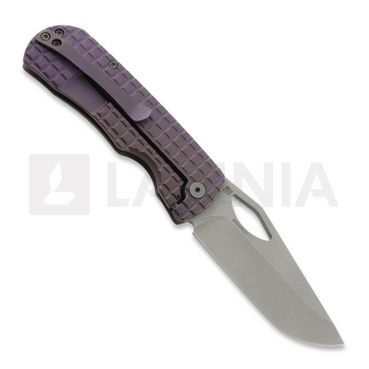 Couteau pliant McNees Custom Knives Little Dixon, Violet Frag Titanium