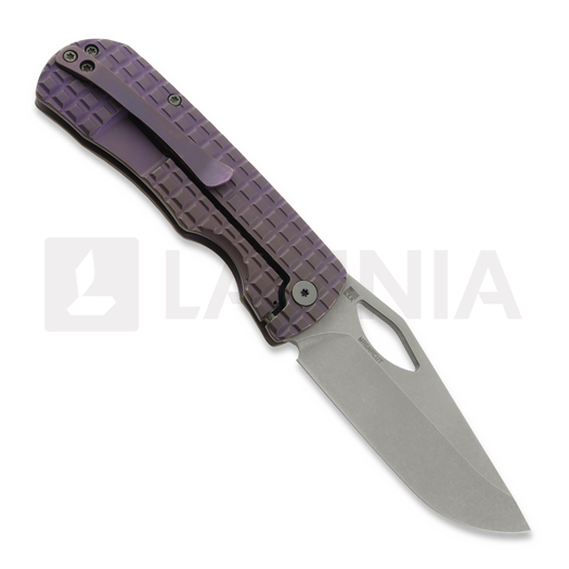 Couteau pliant McNees Custom Knives Little Dixon, Violet Frag Titanium