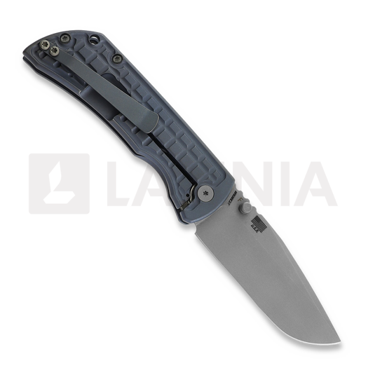 McNees Custom Knives MAC2 3.5 - ATOMIC - BLU/BRZ - FRAG k&auml;&auml;nt&ouml;veitsi