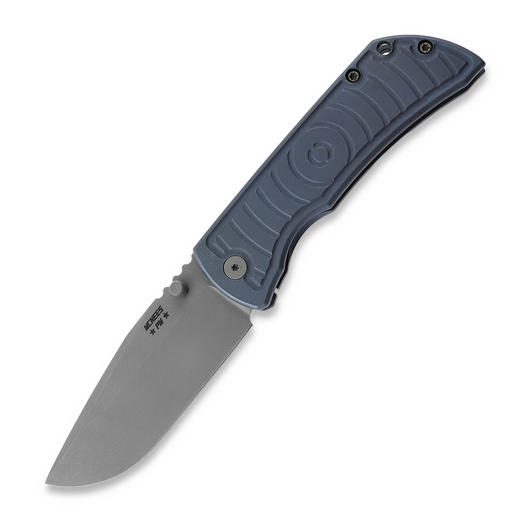 Navaja McNees Custom Knives MAC2 3.5 - ATOMIC - BLU/BRZ - SHOCKWAVE