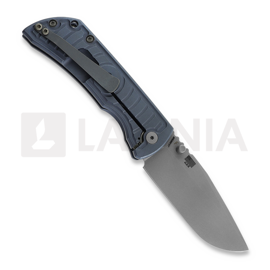 McNees Custom Knives MAC2 3.5 - ATOMIC - BLU/BRZ - SHOCKWAVE kääntöveitsi