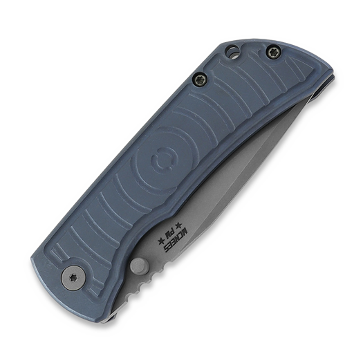 McNees Custom Knives MAC2 3.5 - ATOMIC - BLU/BRZ - SHOCKWAVE kääntöveitsi