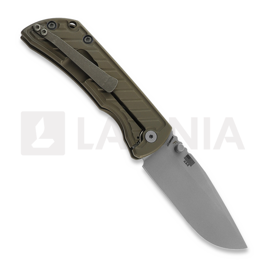 McNees Custom Knives MAC2 3.5 - ATOMIC - BRONZE - FASTBACK k&auml;&auml;nt&ouml;veitsi