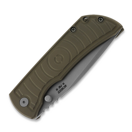 McNees Custom Knives MAC2 3.5 - ATOMIC - BRONZE - SHOCKWAVE k&auml;&auml;nt&ouml;veitsi