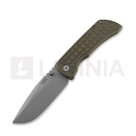 Navalha McNees Custom Knives MAC2 3.5 - ATOMIC - BRZ - FRAG