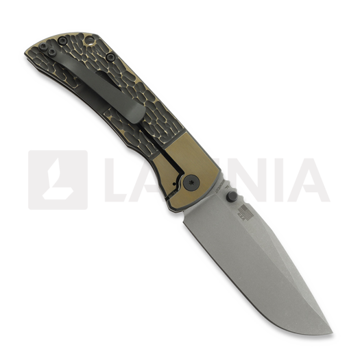 McNees Custom Knives MAC2 3.5 - ATOMIC DP - BLK/BRZ - JIGGED BLSTR - SG k&auml;&auml;nt&ouml;veitsi