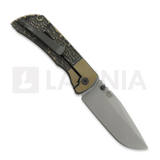 Складной нож McNees Custom Knives MAC2 3.5 - ATOMIC DP - BLK/BRZ - JIGGED BLSTR - SG