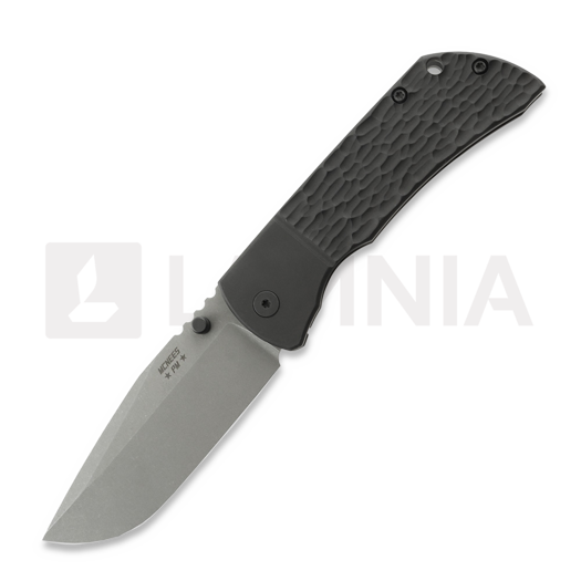 Liigendnuga McNees Custom Knives MAC2 3.5 - ATOMIC DP - BLKOUT - JIGGED BLSTR - SG