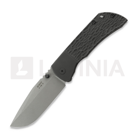 McNees Custom Knives MAC2 3.5 - ATOMIC DP - BLKOUT - JIGGED BLSTR - SG foldekniv