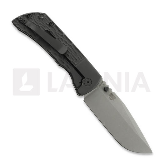 McNees Custom Knives MAC2 3.5 - ATOMIC DP - BLKOUT - JIGGED BLSTR - SG sulankstomas peilis