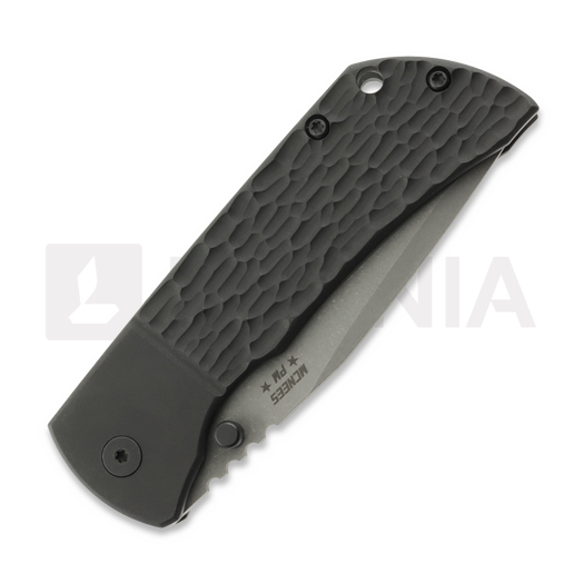 McNees Custom Knives MAC2 3.5 - ATOMIC DP - BLKOUT - JIGGED BLSTR - SG foldekniv