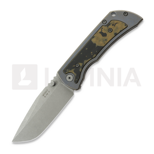 Nóż składany McNees Custom Knives MAC2 3.5 - ATOMIC DP - BLU/BRZ - COWBOY - SG