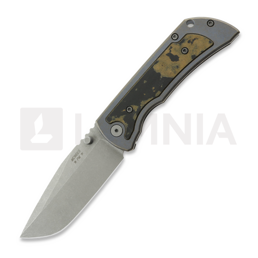 McNees Custom Knives MAC2 3.5 - ATOMIC DP - BLU/BRZ - COWBOY - SG sklopivi nož