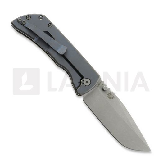 McNees Custom Knives MAC2 3.5 - ATOMIC DP - BLU/BRZ - COWBOY - SG k&auml;&auml;nt&ouml;veitsi