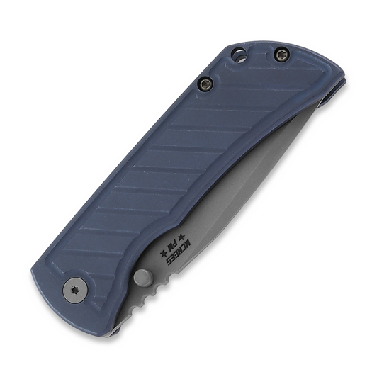 Складной нож McNees Custom Knives MAC2 3.5 - ATOMIC DP - BLU/BRZ - FASTBACK - SG