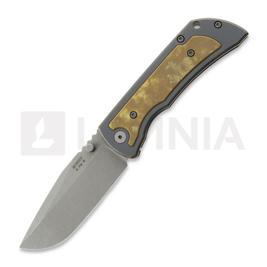 McNees Custom Knives MAC2 3.5 - ATOMIC DP - BLU/BRZ - SANDSTORM - SG sulankstomas peilis