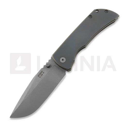 McNees Custom Knives MAC2 3.5 - ATOMIC DP - BLU/BRZ - SMOOTH - SG sulankstomas peilis