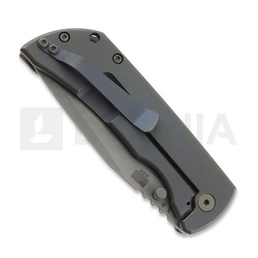 McNees Custom Knives MAC2 3.5 - ATOMIC DP - BLU/BRZ - SMOOTH - SG sulankstomas peilis