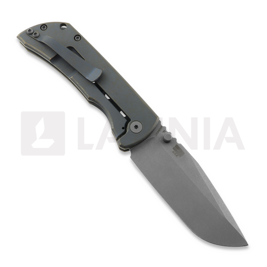 McNees Custom Knives MAC2 3.5 - ATOMIC DP - BLU/BRZ - SPEEDHOLES - SG kääntöveitsi