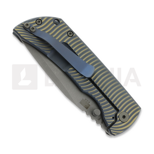 Zavírací nůž McNees Custom Knives MAC2 3.5 - ATOMIC DP - BLU/BRZ - SWERVE - SG