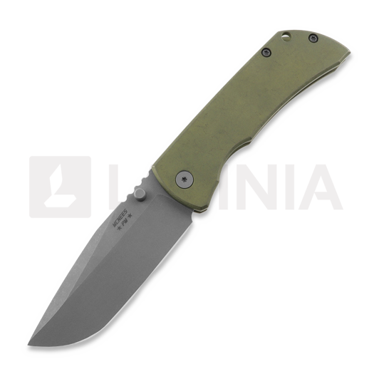 Nóż składany McNees Custom Knives MAC2 3.5 - ATOMIC DP - GRN/BRZ - SMOOTH - SG