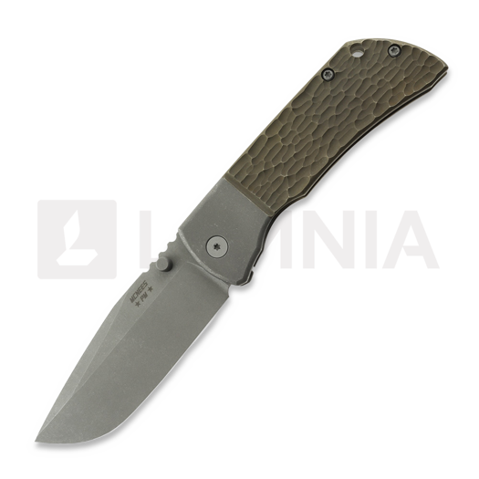 McNees Custom Knives MAC2 3.5 - ATOMIC DP - STW/BRZ - JIGGED BLSTR - SG összecsukható kés