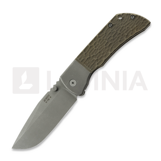 McNees Custom Knives MAC2 3.5 - ATOMIC DP - STW/BRZ - JIGGED BLSTR - SG Taschenmesser