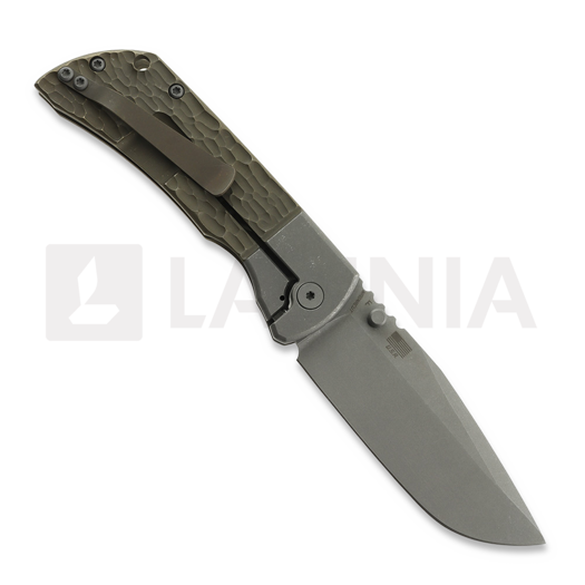 McNees Custom Knives MAC2 3.5 - ATOMIC DP - STW/BRZ - JIGGED BLSTR - SG k&auml;&auml;nt&ouml;veitsi