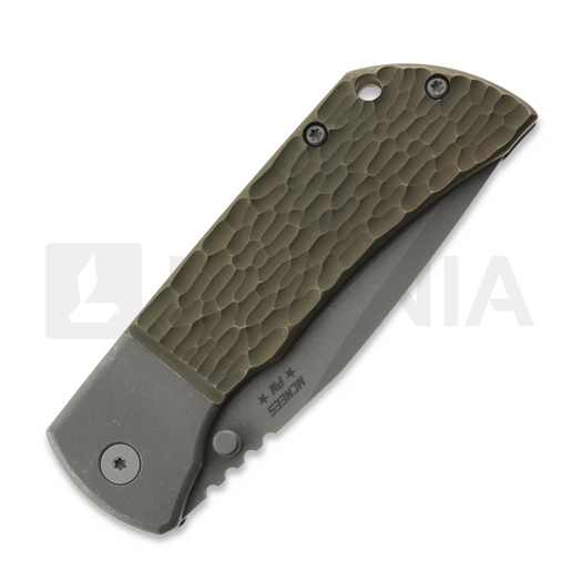 Складной нож McNees Custom Knives MAC2 3.5 - ATOMIC DP - STW/BRZ - JIGGED BLSTR - SG