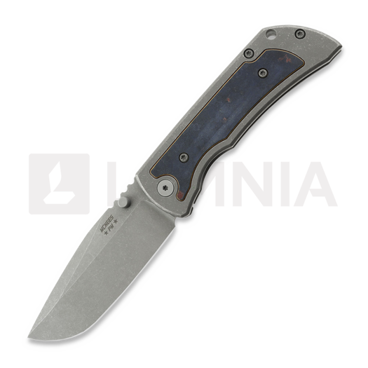 Saliekams nazis McNees Custom Knives MAC2 3.5 - ATOMIC DP - STW/STW - BLUE/RED - SG