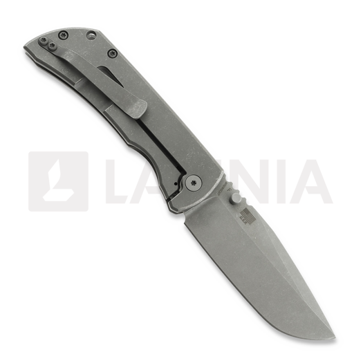 McNees Custom Knives MAC2 3.5 - ATOMIC DP - STW/STW - BLUE/RED - SG k&auml;&auml;nt&ouml;veitsi