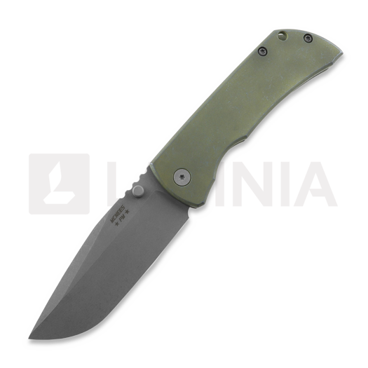 McNees Custom Knives MAC2 3.5 - ATOMIC - GRN/BLU - SMOOTH סכין מתקפלת