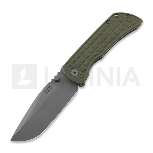 Складной нож McNees Custom Knives MAC2 3.5 - ATOMIC - GRN/BRZ - FRAG