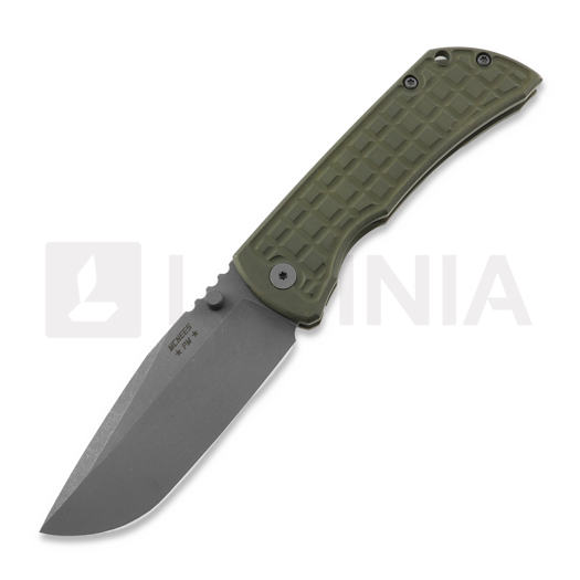 McNees Custom Knives MAC2 3.5 - ATOMIC - GRN/BRZ - FRAG סכין מתקפלת